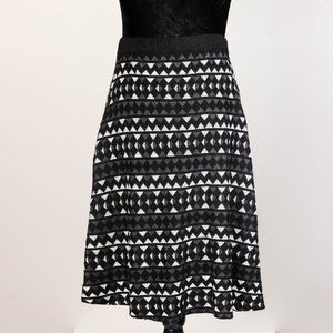 NWT SPENSE PRINTED FIT FLARE SKIRT - Large